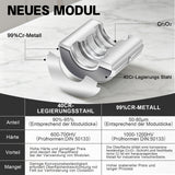 Irondelic 100kN Hydraulische Presszange Set V/TH | Rohrpresszange für Kupfer & PEX Verbundrohr | Profi Presswerkzeug mit Rohrabschneider im Koffer - Irondelic