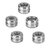 Irondelic 5-tlg. V-Kontur Pressbacken Set 12-28mm | Chromstahl 40 Crimpbacken 48-55 HRC | Universal-Einsätze für manuelle & elektrische Hydraulikzangen - Irondelic
