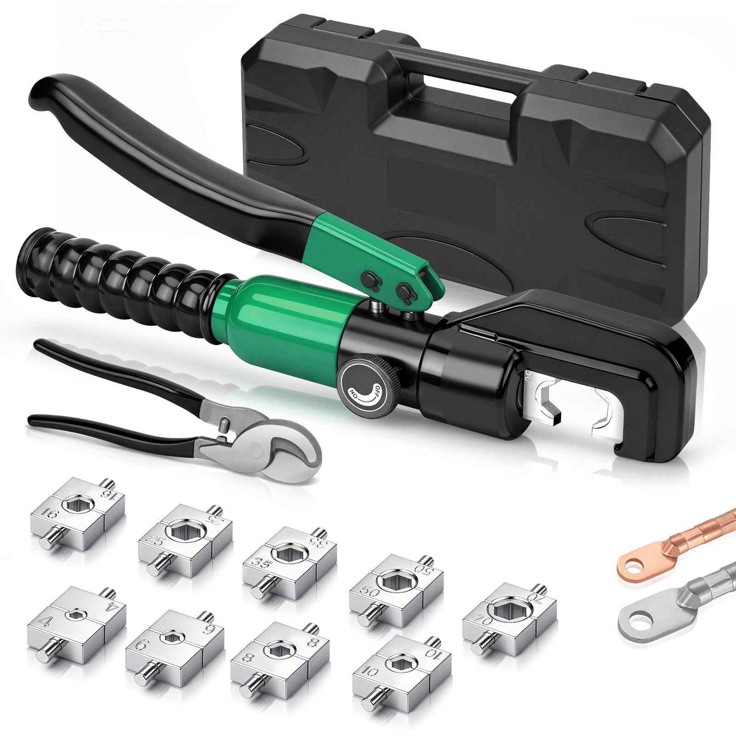 Irondelic Hydraulische Crimpzange 4–50 mm² – Professionelle Kabelverbindungen mit maximaler Presskraft