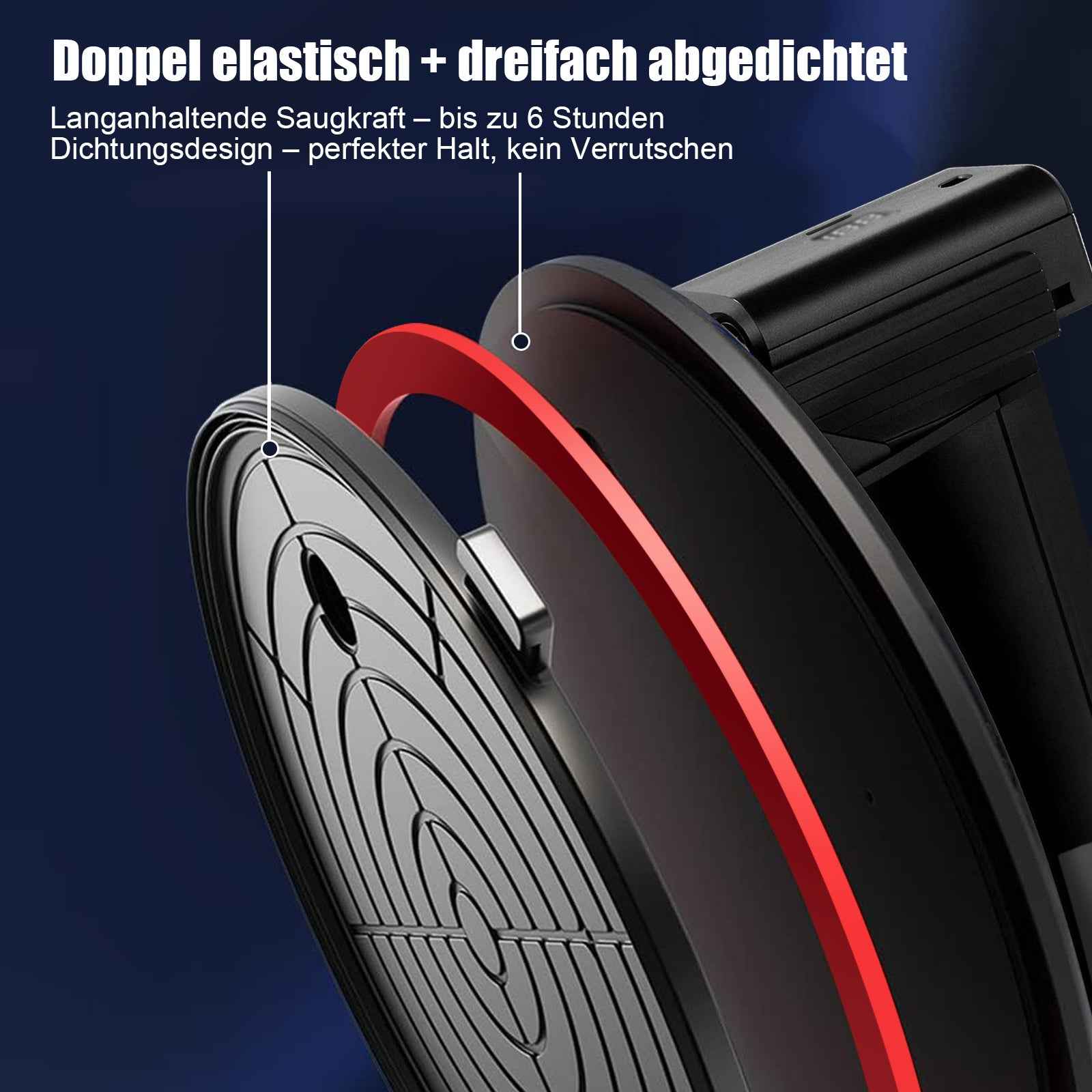 Irondelic Elektrischer Akku-Vakuumheber 12,6V | 300kg Saugkraft Saugheber mit Drucksensor | Automatischer Flaschensaugkopf für Glas & Fliesen