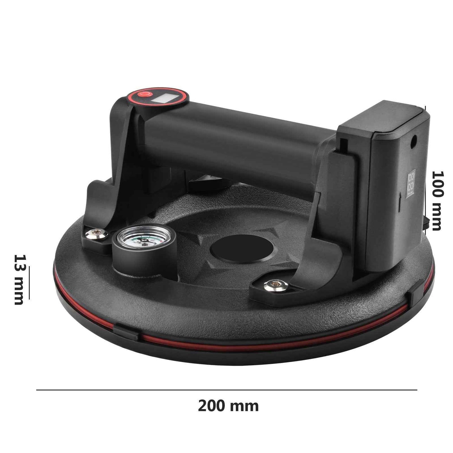 Irondelic Elektrischer Vakuumsauger 300kg – Akku Glasheber & Fliesenheber mit Drucksensor, USB-C & 2 Akkus