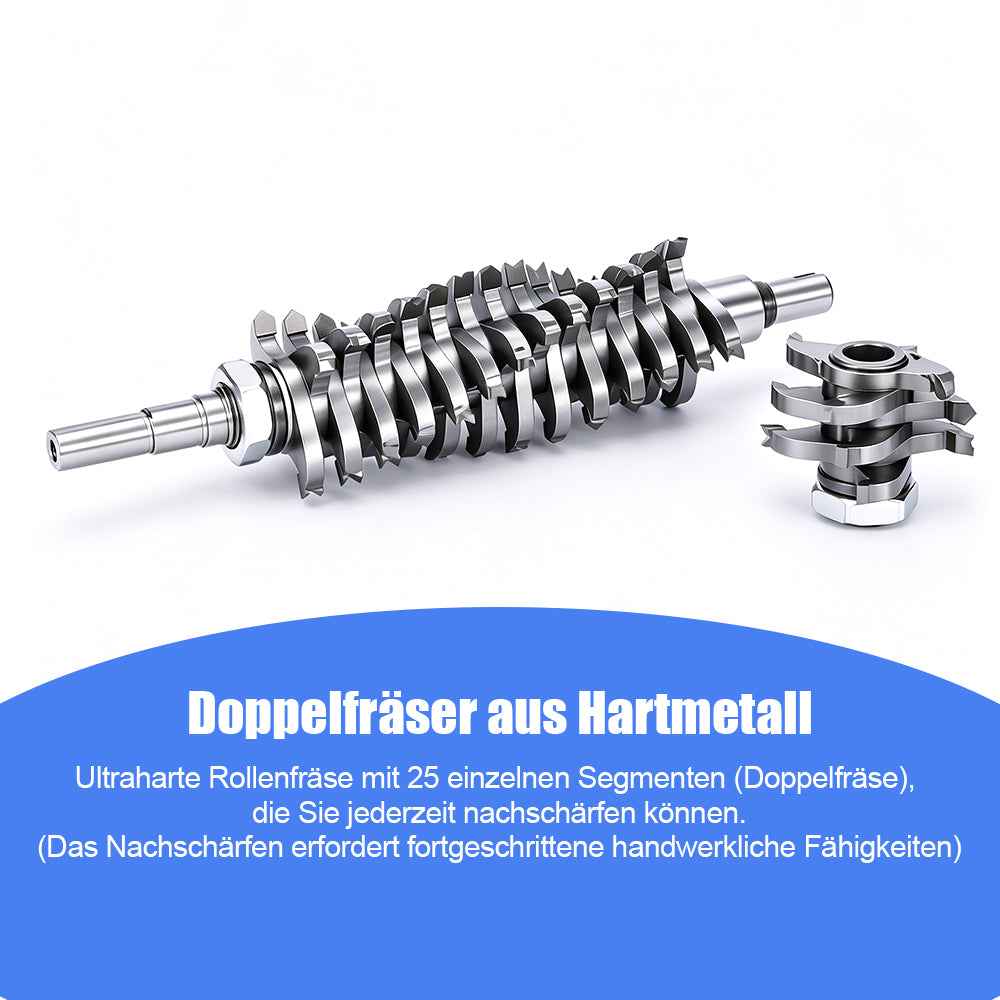 Irondelic 1600W Sanierungsfräse Set | Putzfräse & Wandfräse mit 155mm Fräsbreite | Universal-Betonfräse für Randloses Arbeiten im Koffer