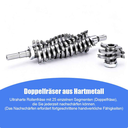 Irondelic 1600W Sanierungsfräse Set | Putzfräse & Wandfräse mit 155mm Fräsbreite | Universal-Betonfräse für Randloses Arbeiten im Koffer