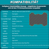 Irondelic 4-tlg. TH-Kontur Pressbacken Set 16-32mm | Chromstahl Crimpbacken 48-55 HRC | Universal Presszangen-Einsätze 42x20,5mm für PEX & Verbundrohr - Irondelic