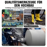 Irondelic 1800W Betonrüttler mit 2m Rüttelflasche | Elektrischer Innenrüttler 6000 U/min | Profi Flaschenrüttler für Fundamente & Schalung - Irondelic