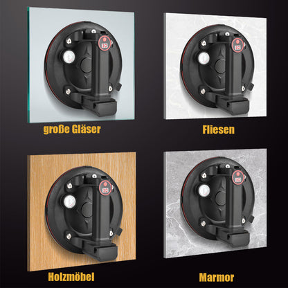 Irondelic Elektrischer Doppelsauger 300kg – Akku Glasheber & Fliesenheber mit 4 Akkus, Drucksensor & Koffer