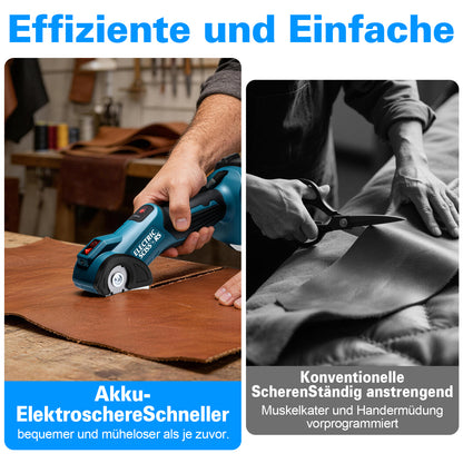 18V Akku Elektroschere 2Ah mit USB-C, bürstenlos 440 U/min, 9 mm Schnittkapazität, LED, kompatibel mit 18V Akkus - Irondelic