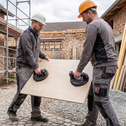 Irondelic Elektrischer Vakuumsauger mit Akku 300kg – Akku Saugnapf für Glas, Fliesen, Metall & Holz inkl. 2 Akkus & Koffer