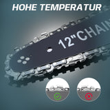 Irondelic Akku Kettensäge 12 Zoll, 20 m/s, 2x 4Ah Akku, 1000W bürstenlos, automatische Kettenspannung, kabellos, leistungsstark und handlich - Irondelic
