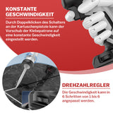 Irondelic 25-tlg. Akku-Kartuschenpresse Set 500W | Profi Auspressgerät mit 2x Akkus | Fugen-Dichtstoffpresse für 310ml & 600ml im Koffer - Irondelic